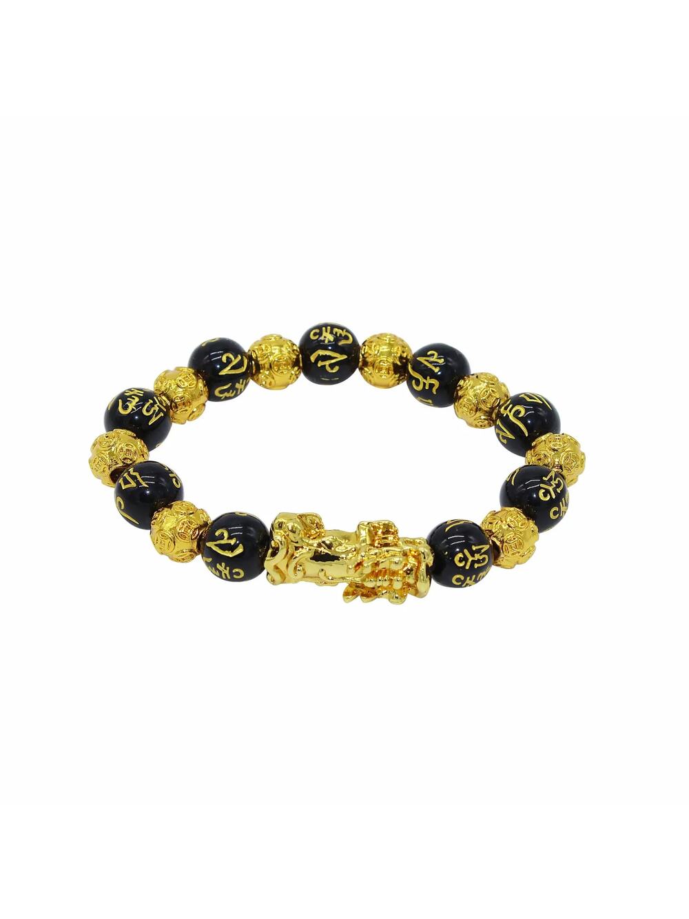 🔴 Bracelet - Gold Dragon & Script
